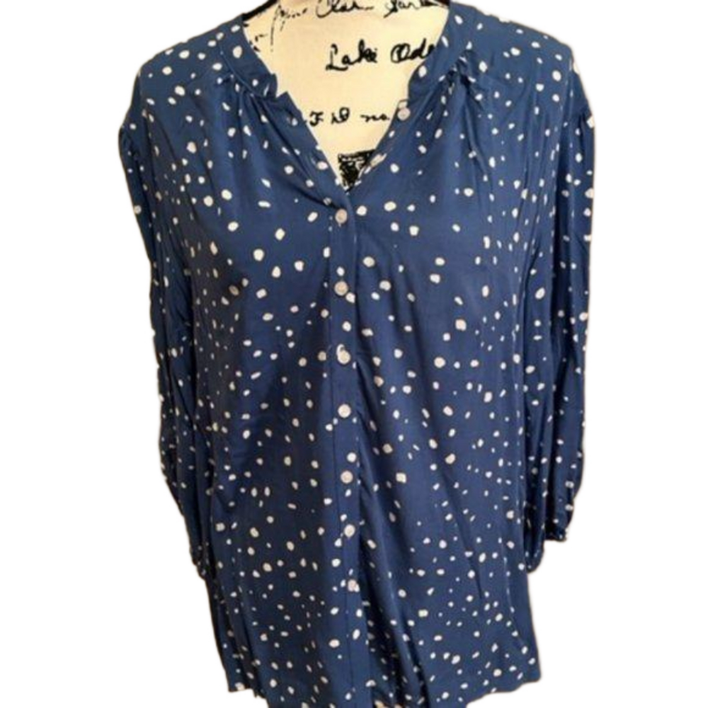Polka Dot Blouse Size Medium